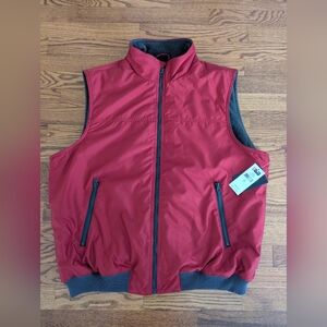 Chaps men's pepper red XL insulated vest windbreaker rain proof New !